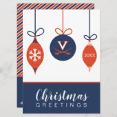 Virginia Cavaliers | Vakantie Feestdagenkaart (Voorkant / Achterkant)