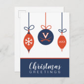 Virginia Cavaliers | Vakantie Feestdagenkaart (Voorkant / Achterkant)