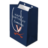 Virginia Cavaliers | Verjaardag Medium Cadeauzakje (Achterkant Gekanteld)
