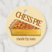 Virginia Chess Pie Southern Dessert, gebrandmerkt  Bedankjes Labels (Voorkant)