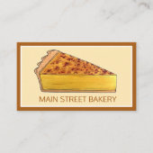 Virginia Chess Pie Southern US Cuisine Dessert Visitekaartje (Voorkant)