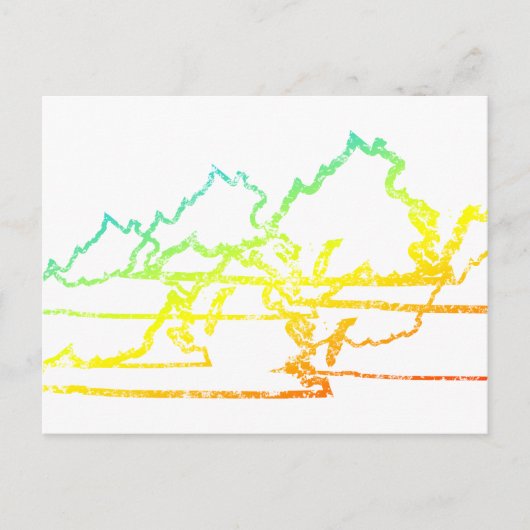 virginia chill blur briefkaart (Voorkant)