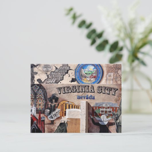 Virginia City, Nevada Briefkaart (Staand voorkant)