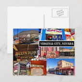 VIRGINIA CITY, NEVADA BRIEFKAART (Voorkant / Achterkant)