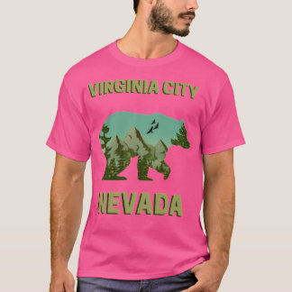 Virginia City Nevada Mountains - Beer Landscape Ac T-shirt