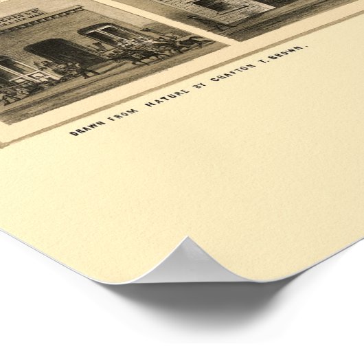 Virginia City, NV Panoramic Map - 1861 Poster (Hoek)