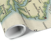  Virginia Civil War Battlefield Map (1912) Cadeaupapier (Rol Hoek)