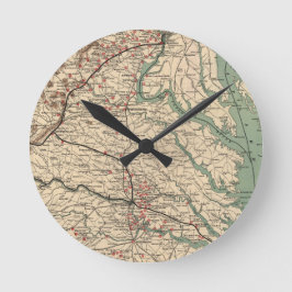  Virginia Civil War Battlefields Map, 1895 Ronde Klok