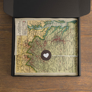  Virginia Civil War Battles Map ontkoppeling Tissuepapier