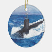 Virginia Class Warriors Submarine Ceramic Ornament (Links)