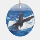 Virginia Class Warriors Submarine Ceramic Ornament (Links)