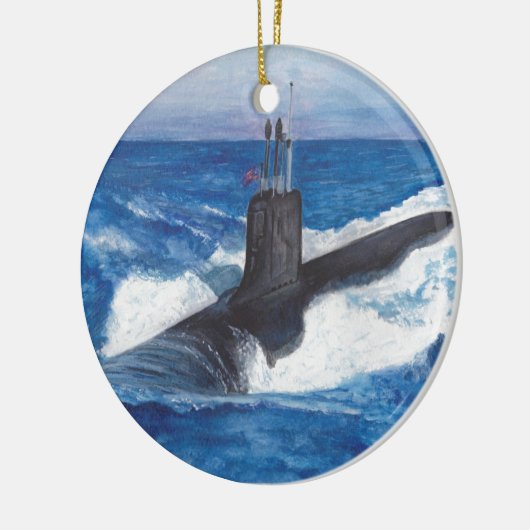 Virginia Class Warriors Submarine Ceramic Ornament (Links)