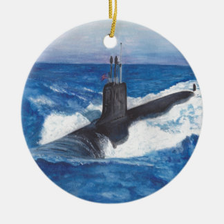 Virginia Class Warriors Submarine Keramisch Ornament