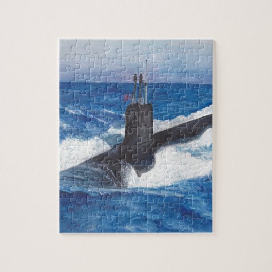 Virginia Class Warriors Submarine Legpuzzel (Verticaal)
