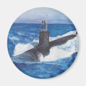 Virginia Class Warriors Submarine Magneet (Voorkant)