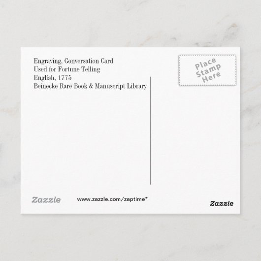 Virginia Colony Antiek Map door Capt. John Smith Briefkaart (Achterkant)