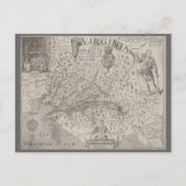 Virginia Colony Antiek Map door Capt. John Smith Briefkaart (Voorkant)