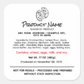 Virginia cottage food label (Voorkant)