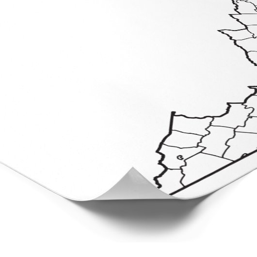 Virginia County's Blank overzicht (Hoek)