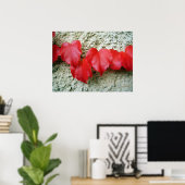 Virginia Creeper Leaves Poster (Thuiskantoor)