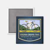 Virginia Creeper Trail (bike2) Magneet (Voorkant / Achterkant)
