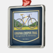 Virginia Creeper Trail (bike2) Metalen Ornament (Links)