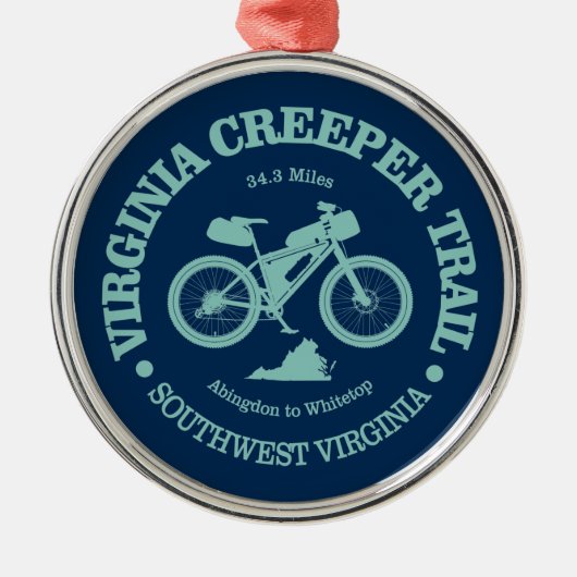 Virginia Creeper Trail (MB) Metalen Ornament (Voorkant)