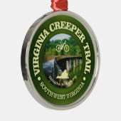 Virginia Creeper Trail Metalen Ornament (Rechts)