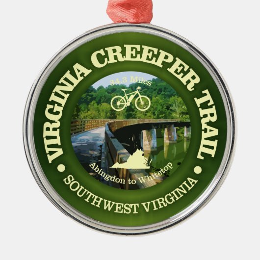 Virginia Creeper Trail Metalen Ornament (Voorkant)
