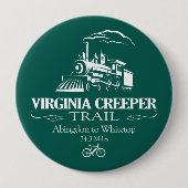 Virginia Creeper Trail (RT) Ronde Button 4,0 Cm (Voorkant)