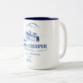 Virginia Creeper Trail (RT) Tweekleurige Koffiemok (Voorkant rechts)