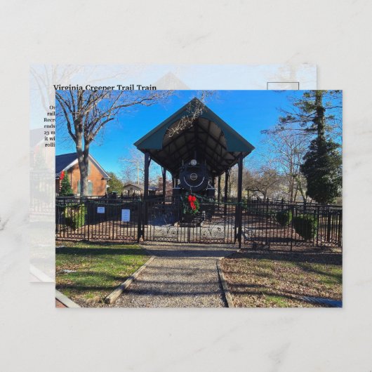 Virginia Creeper Trail Train Briefkaart (Voorkant / Achterkant)