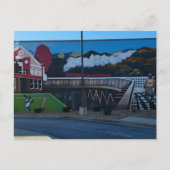 Virginia Creeper Trail Trein Muurschildering Briefkaart (Voorkant)