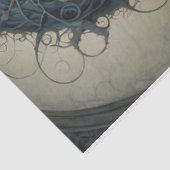 Virginia Creepy Vrouw Schedel Decoupage Papier (Detail)