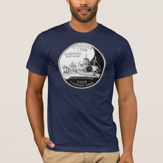Virginia - Dark T-shirt (Voorkant)