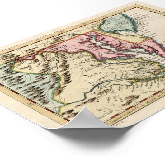 Virginia en de Chesapeake Bay Poster (Hoek)