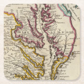 Virginia en Maryland Kartonnen Onderzetters (Voorkant)
