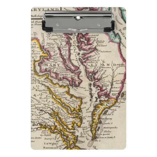 Virginia en Maryland Mini Klembord (Voorkant)
