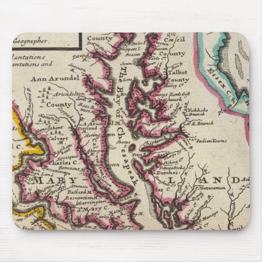 Virginia en Maryland Muismat (Voorkant)