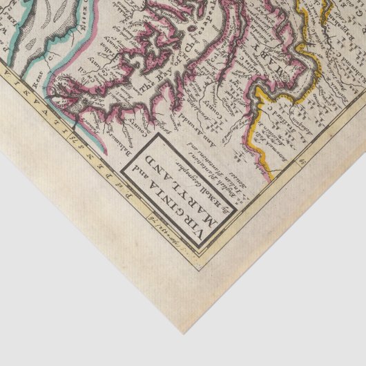 Virginia en Maryland Tissuepapier (Detail)