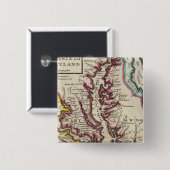 Virginia en Maryland Vierkante Button 5,1 Cm (Voorkant /achterkant)