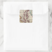 Virginia en Maryland Vierkante Sticker (Tas)