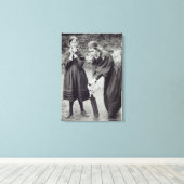 Virginia en Vanessa Stephen, in St. Ives, 1894 Canvas Afdruk (Insitu (Houten vloer))