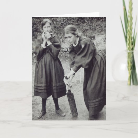 Virginia en Vanessa Stephen, in St. Ives, 1894 Kaart (Voorkant)