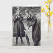 Virginia en Vanessa Stephen, in St. Ives, 1894 Kaart (Gele Bloem)