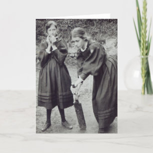 Virginia en Vanessa Stephen, in St. Ives, 1894 Kaart