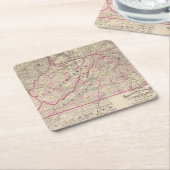 Virginia en West Virginia Kartonnen Onderzetters (Schuin)