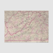 Virginia en West Virginia Tissuepapier (Voorkant)