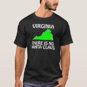 Virginia - Er is geen kerstman T-shirt (Voorkant)