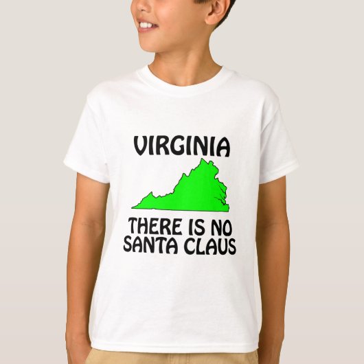 Virginia - Er is geen kerstman T-shirt (Voorkant)